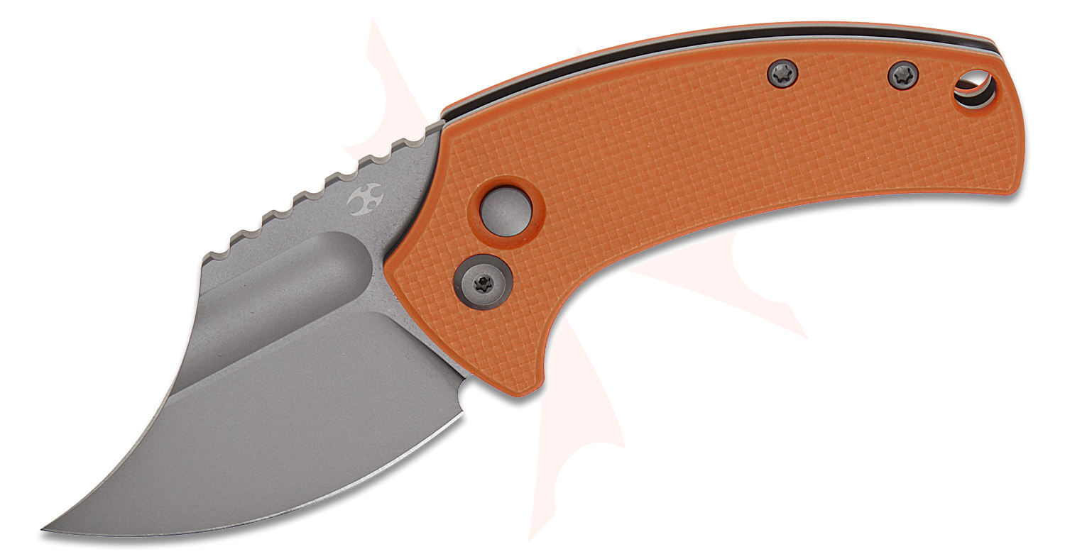 鍋やん Kansept Knives Koch Tools Wasp Button Lock Front Flipper Knife