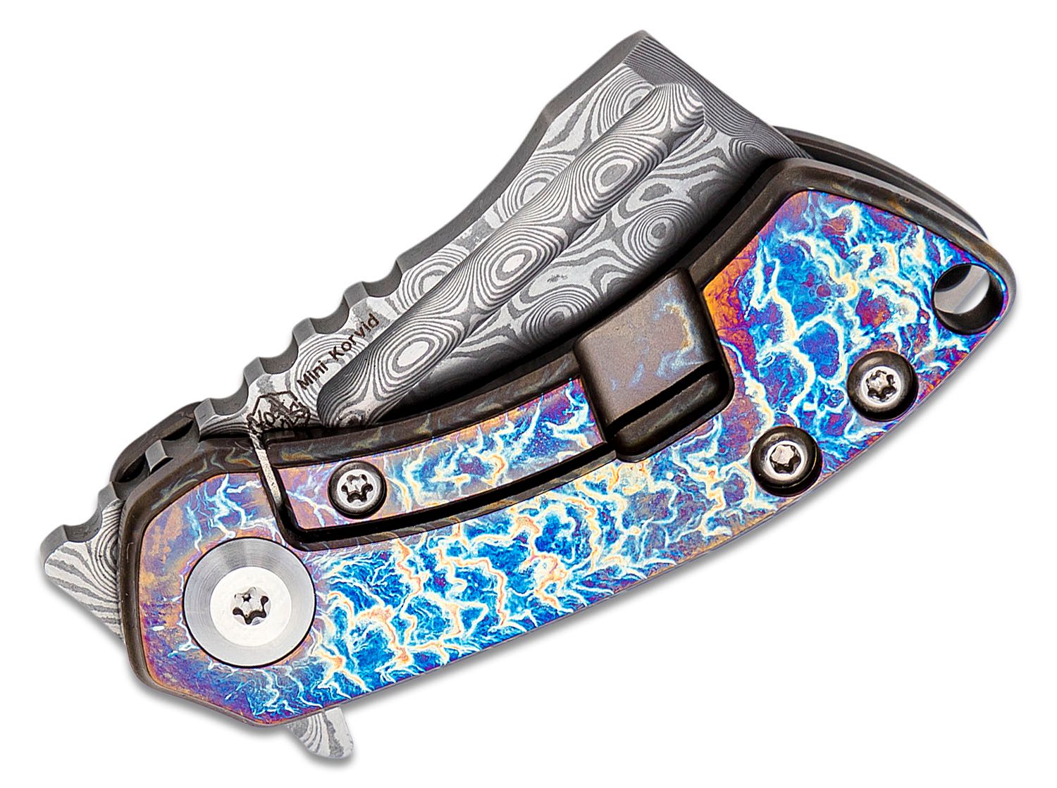 Kam Knife – Handmade Damascus Pocket Knife Survival EDC Knife with 3.1