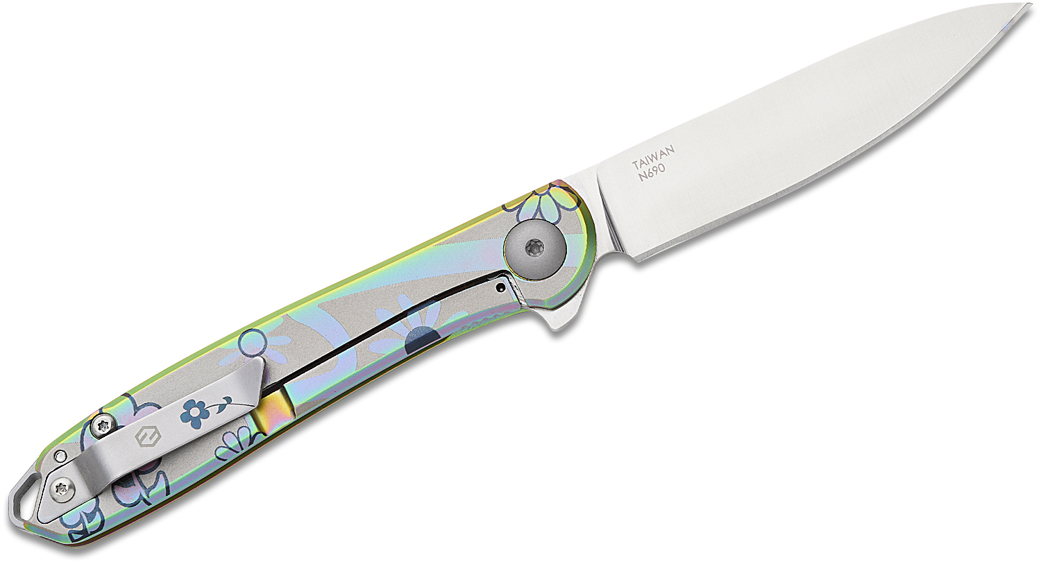 kaebonny 
新品タグ付き⭐︎Gジャン ブラックデニムジャケット 黒 ダーク Karbon Knives Ken Onion Tidbit Frame Lock Flipper Knife 3