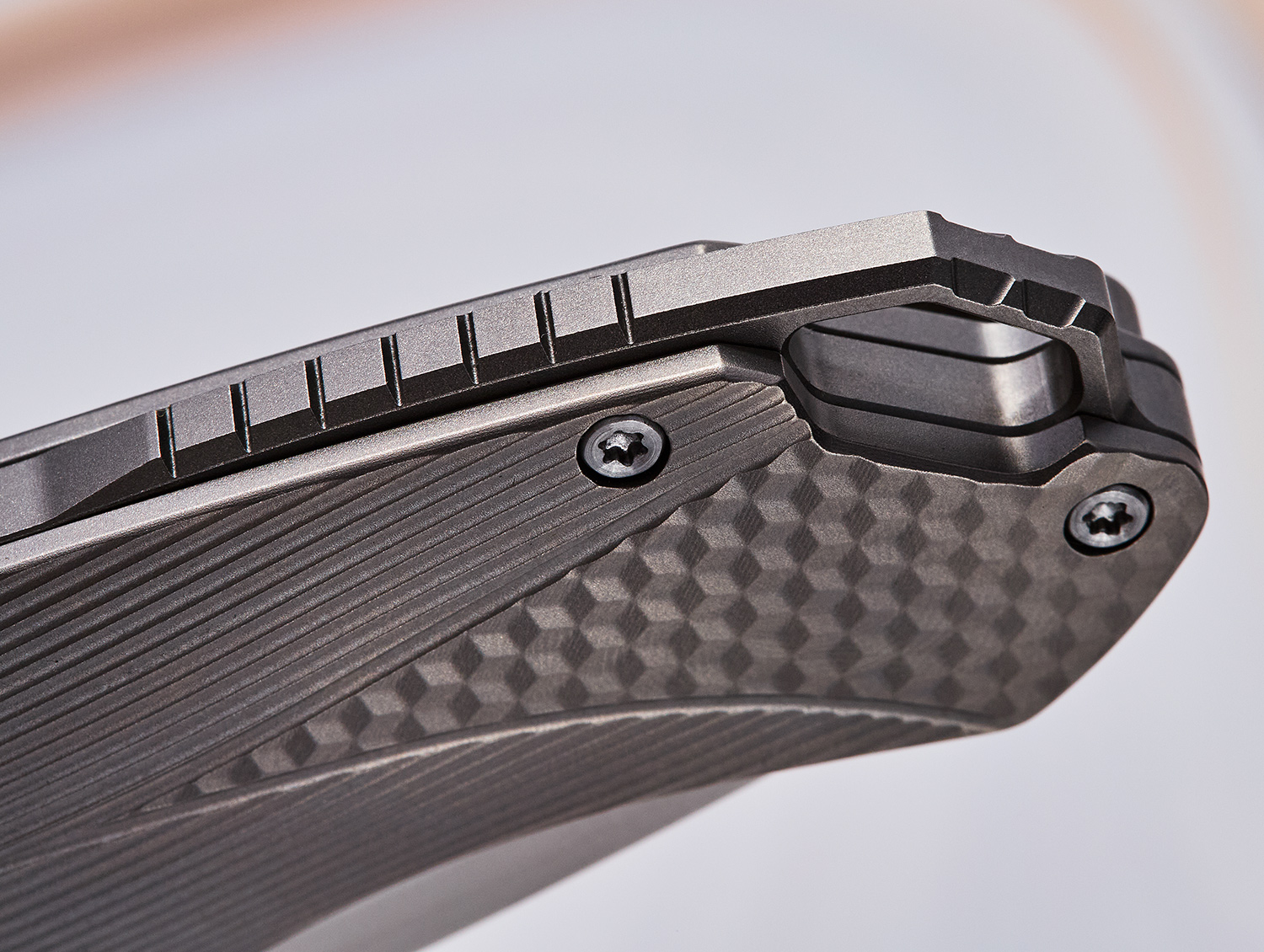 Karbon Knives Ken Onion Buck Horn Frame Lock Flipper Knife
