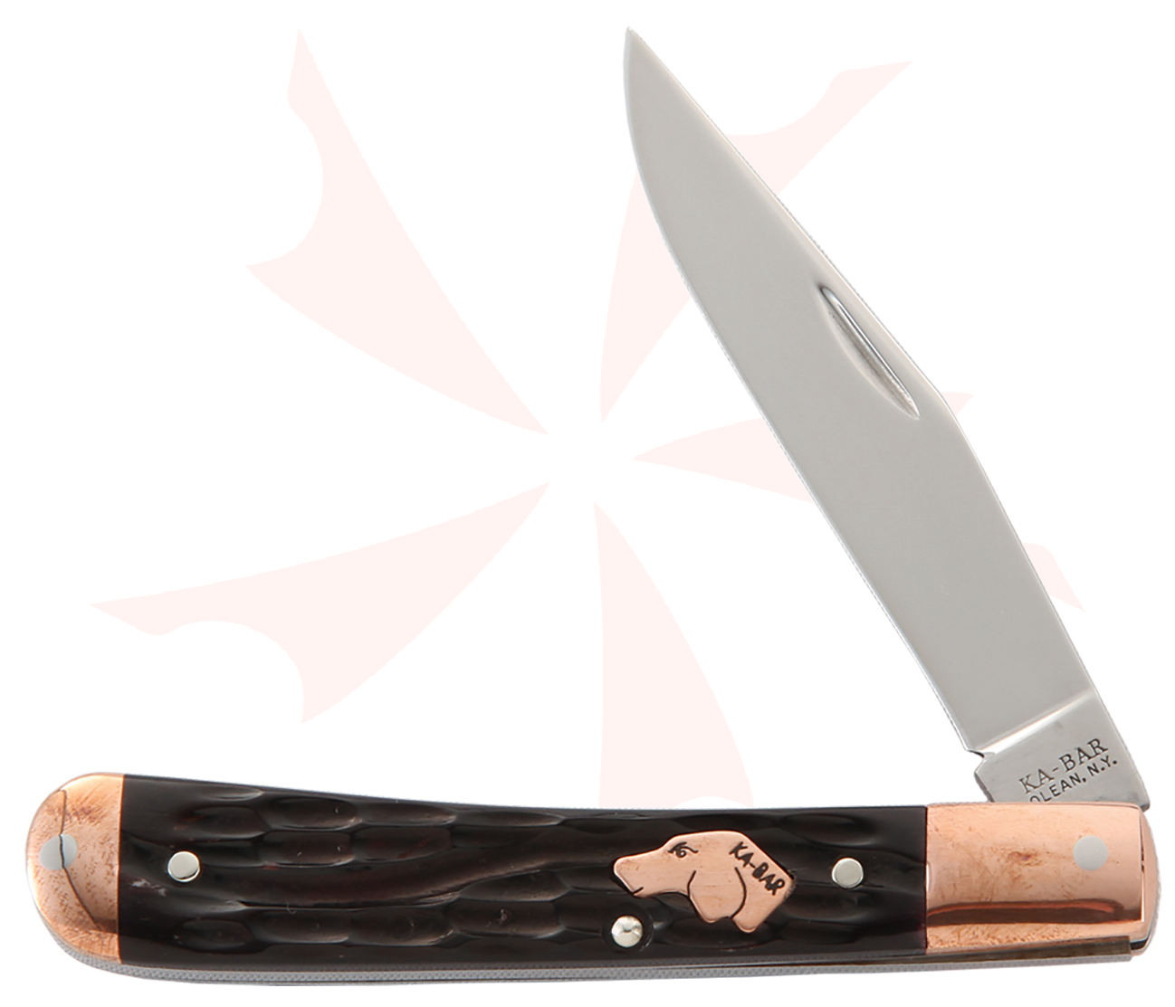 KA-BAR 6111CU Dog's Head Coppersmith Trapper 3