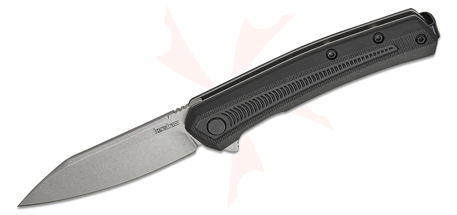 Kershaw Raygun folding knife open on white background