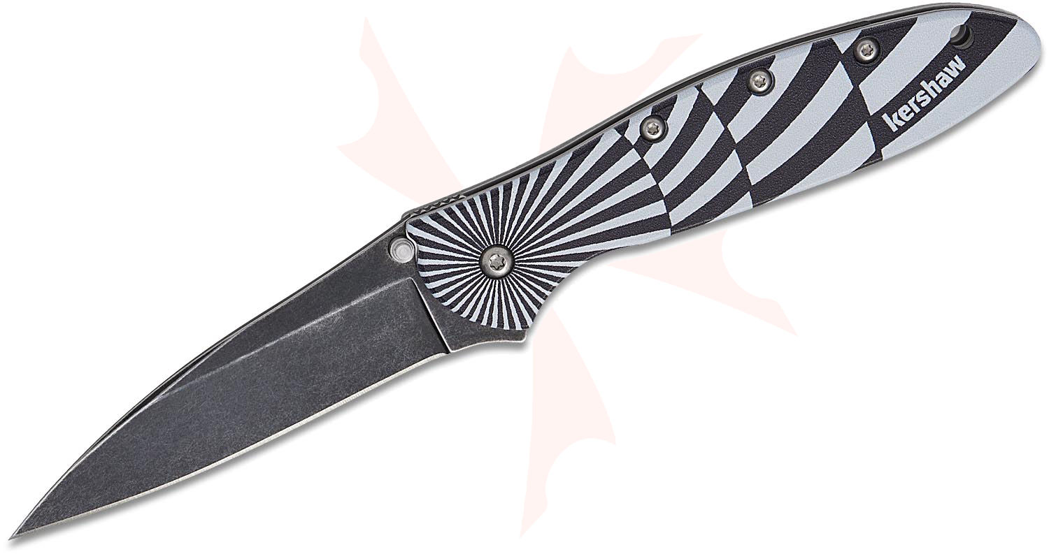 Kershaw 1660SWIRL Ken Onion Leek Assisted Liner Lock Flipper Knife