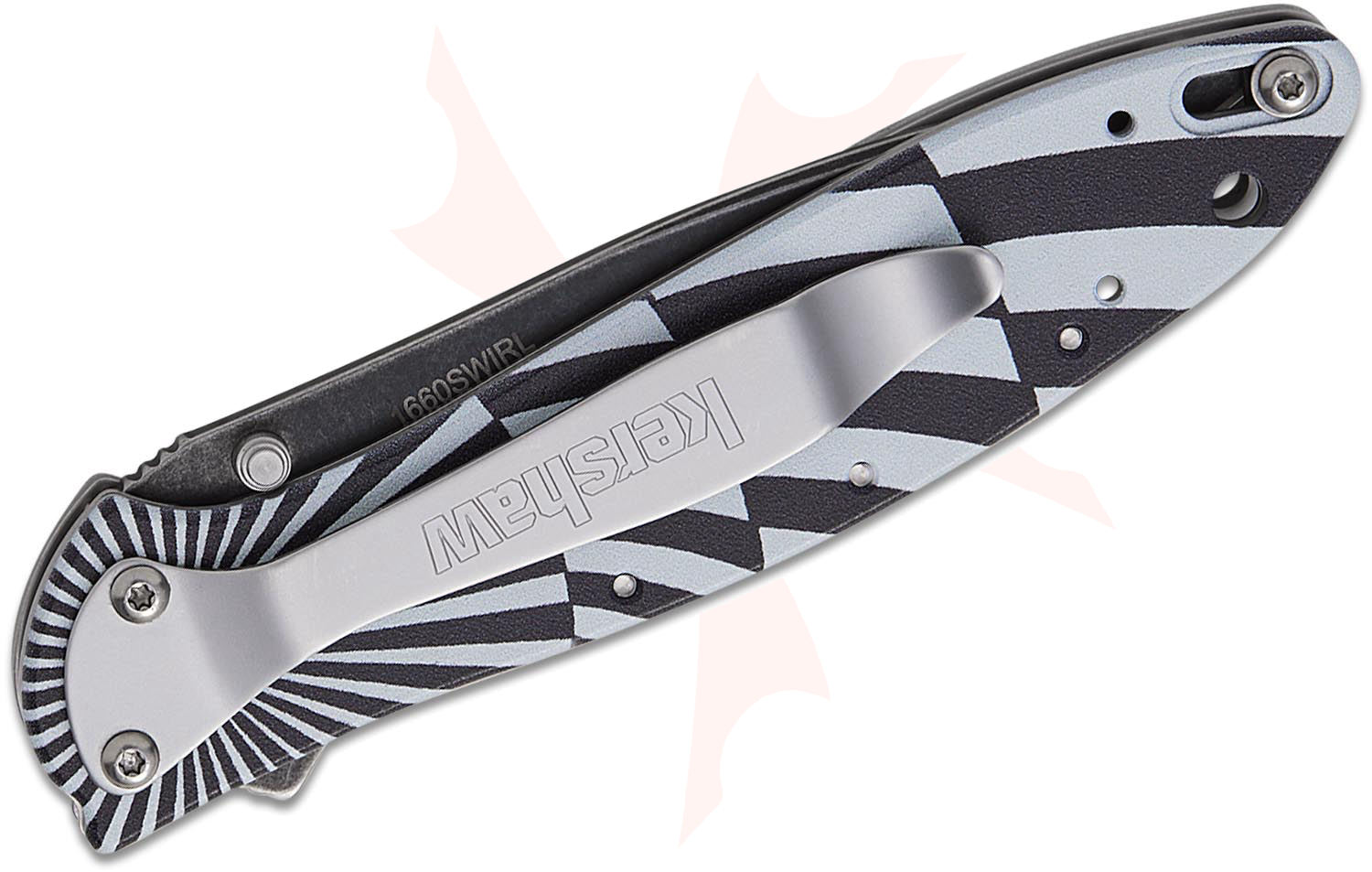 Kershaw 1660SWIRL Ken Onion Leek Assisted Liner Lock Flipper Knife