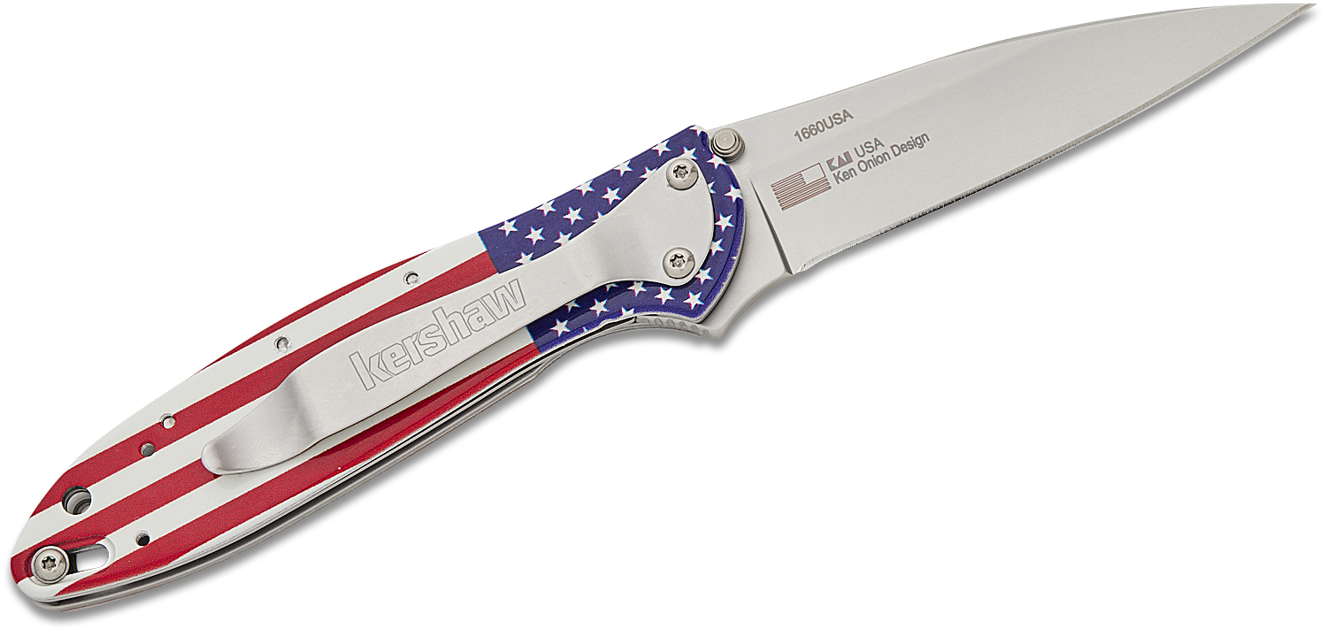 Kershaw 1660USA Ken Onion Leek Assisted Liner Lock Flipper