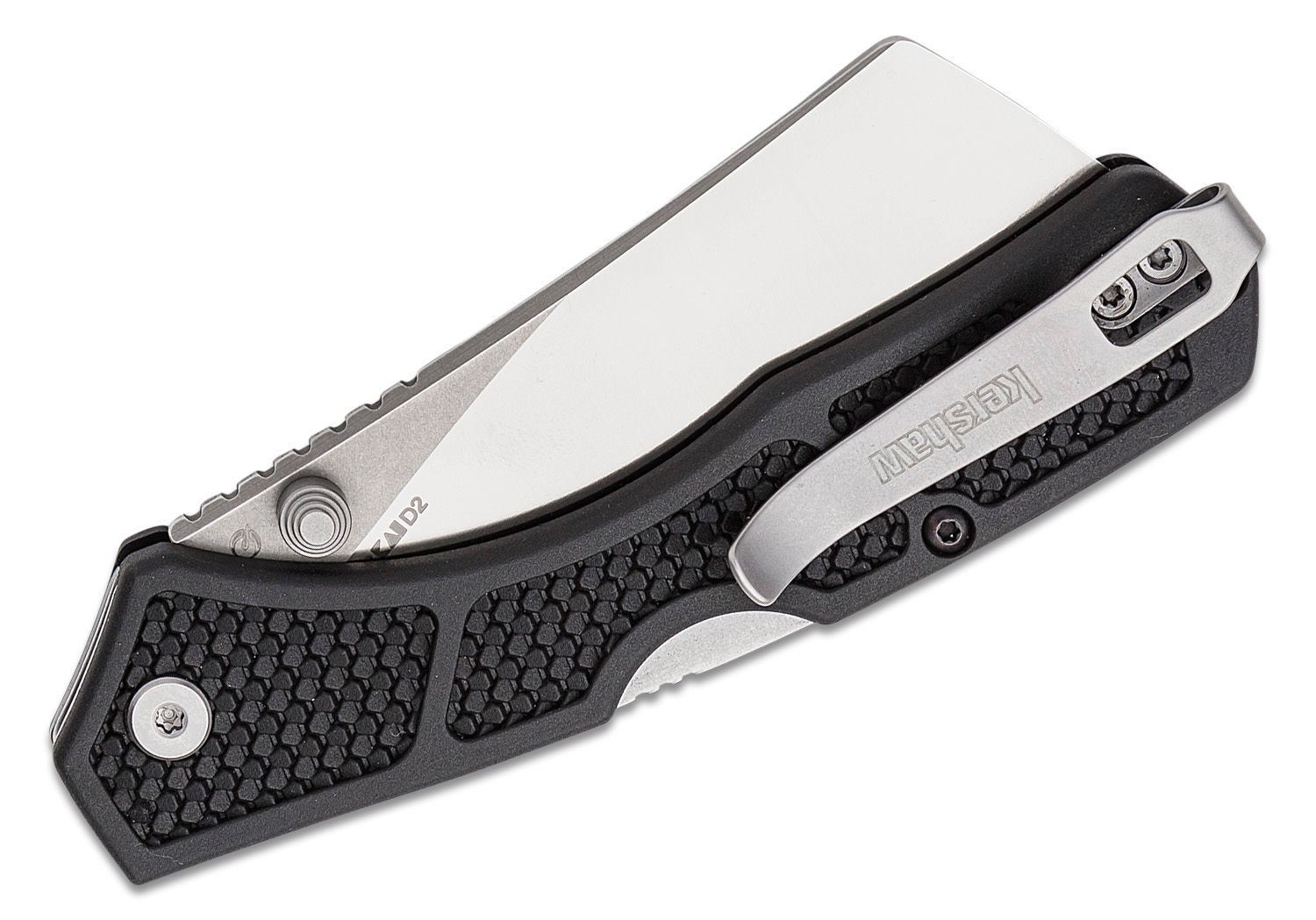 Kershaw Knives: Hatch - Two-Tone D2 Cleaver - Glass-Filled Nylon - Nested  Steel Liners - Lockback