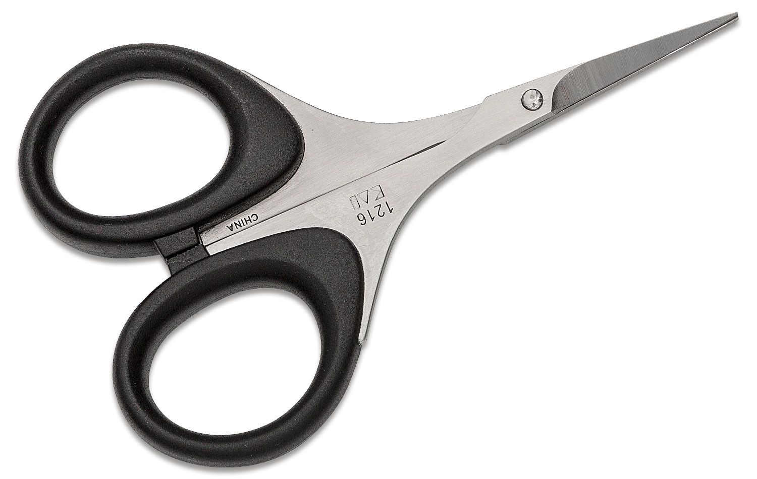 Kershaw Skeeter 3 Precision Fine Tip Scissors, Professional Grade for Fly  Tying and Trimming (1216), Black, Regular
