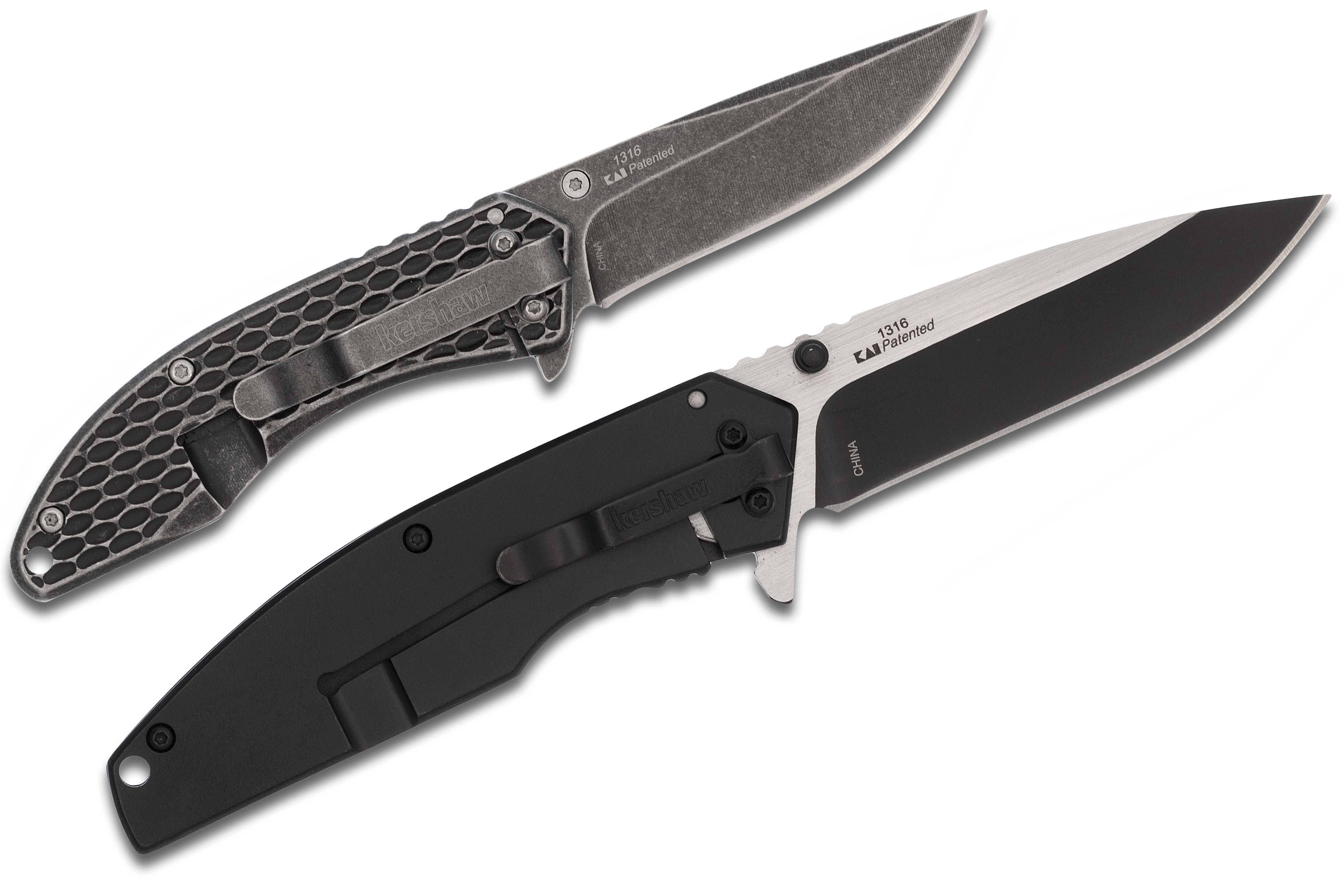 Reviews and Ratings for Kershaw 1322KITX 2-Knife Set, Assisted Opening  BlackWash Utility Flipper Knives - KnifeCenter