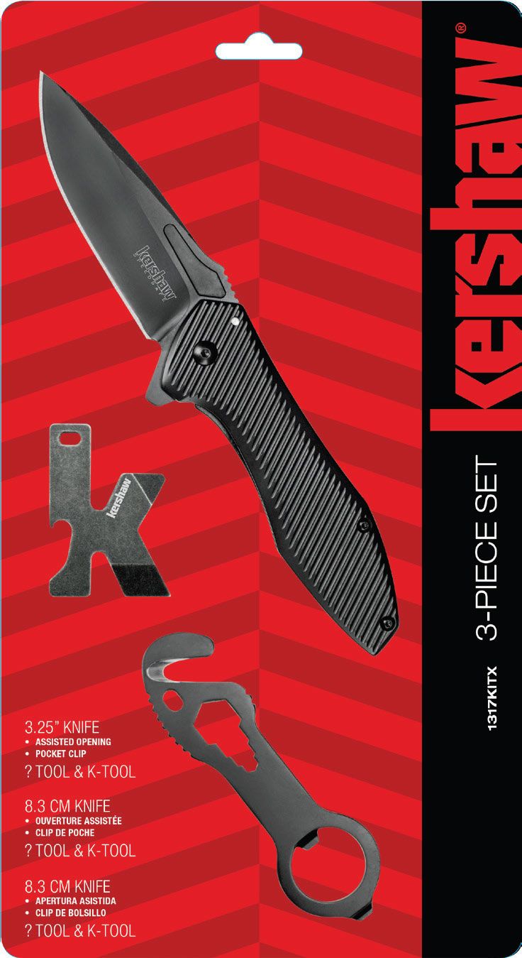 Kershaw Starter Series Pack Assisted Opening Frame Lock Knife Set 1300KITX