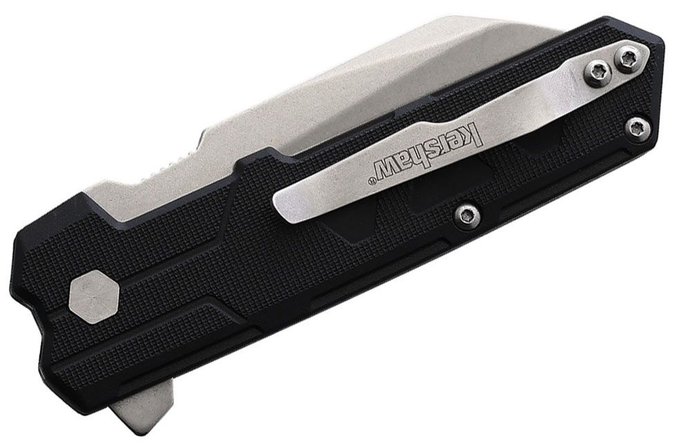 Kershaw Lithium Folding Knife Black GFN/Stainless Steel Handle