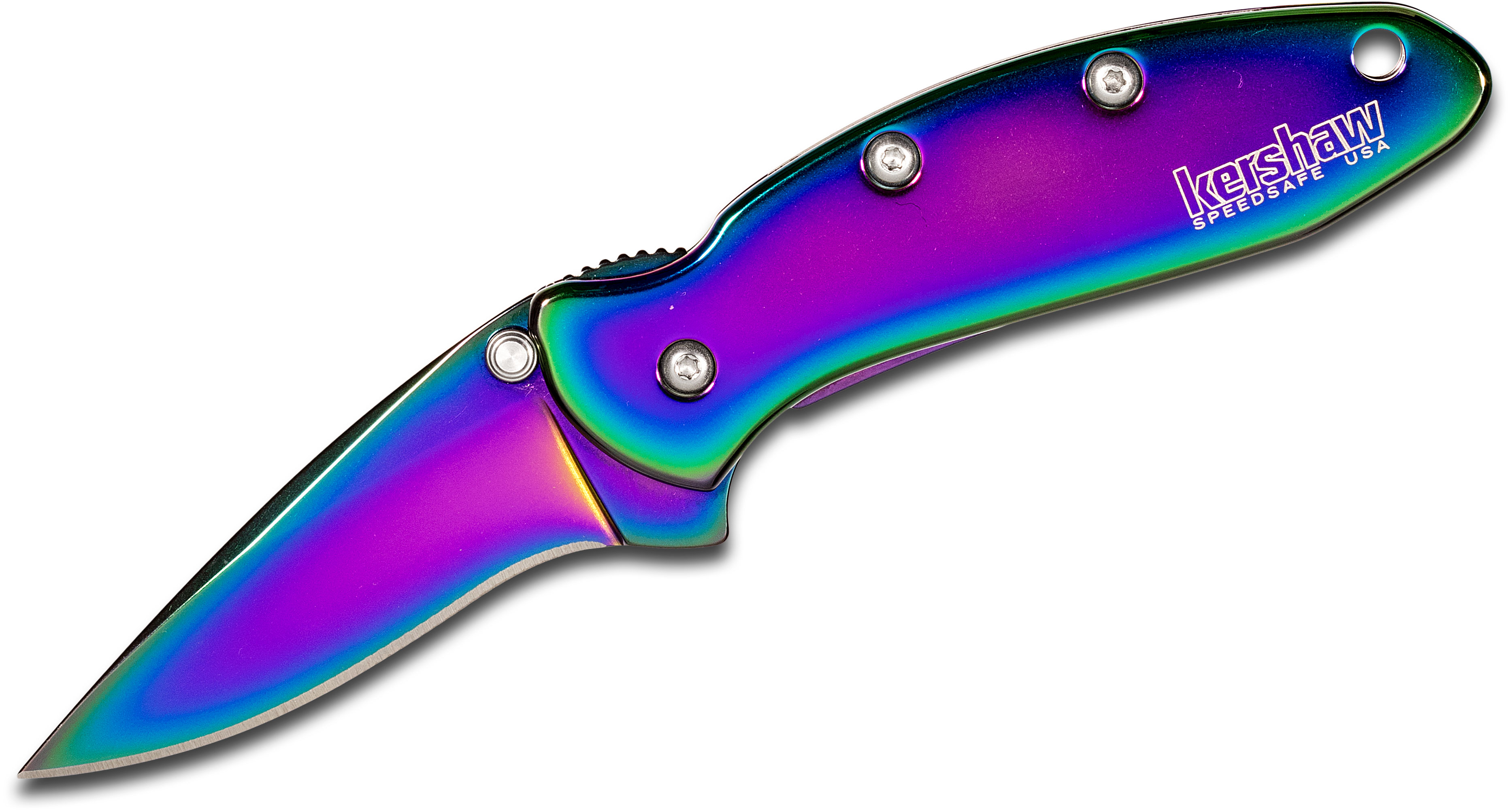 Kershaw 1600VIB Ken Onion Rainbow Chive Assisted Flipper 1.9