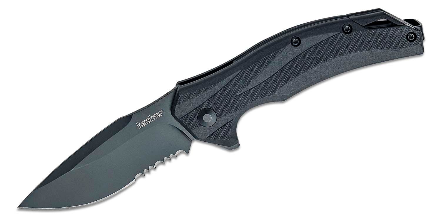 Kershaw Lateral Folding Knife Black GFN Handle 8Cr13MoV Drop