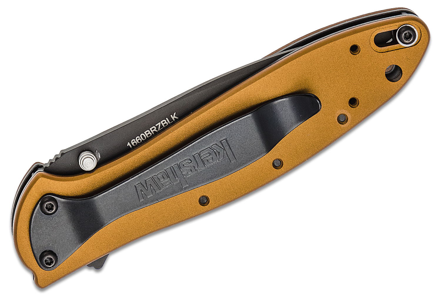 Kershaw 1660BRZBLK Ken Onion Leek Assisted Flipper Knife 3