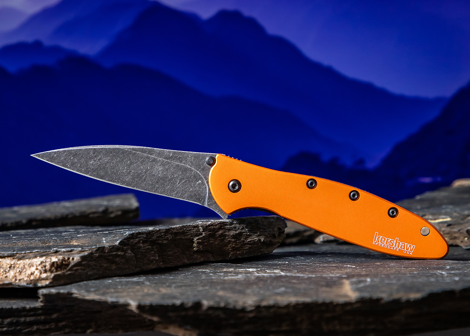 leek Kershaw 1660ORS35 Ken Onion Leek Assisted Flipper Knife 3