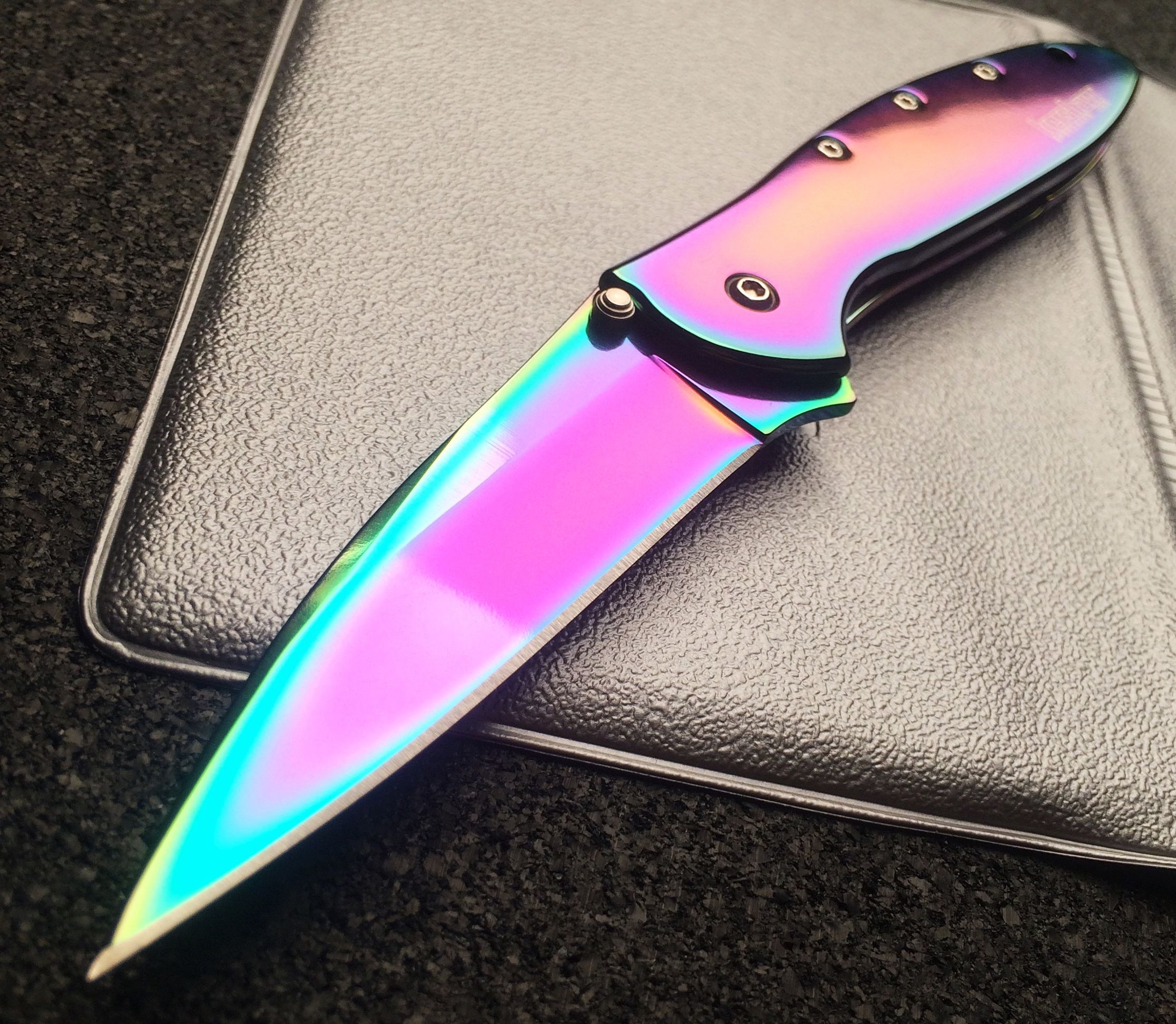 1660VIB Rainbow Leek  Arizona Custom Knives