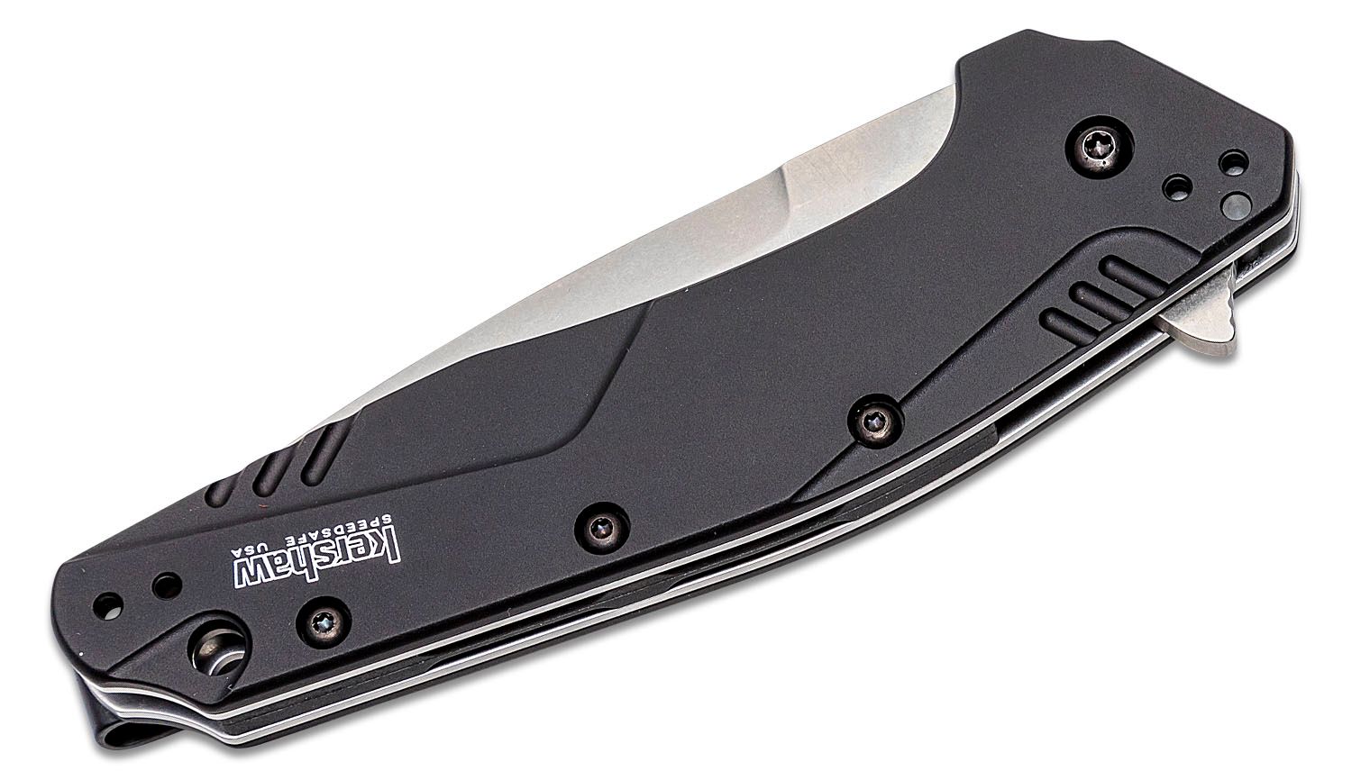 Kershaw Dividend Folding Knife Gray Aluminum Handle Composite