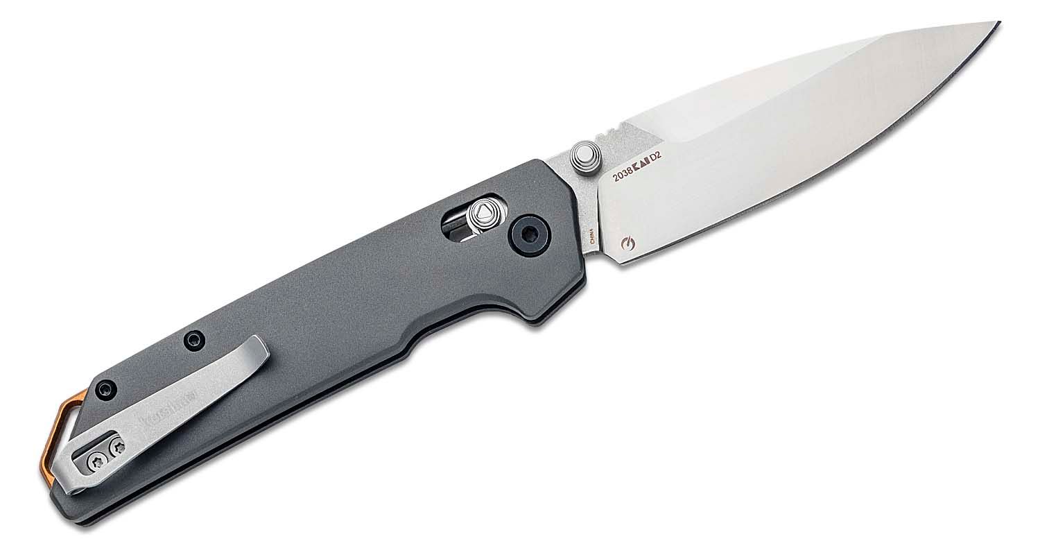 Kershaw Knives: Iridium - Gray Anodized Aluminum - D2 Tool Steel