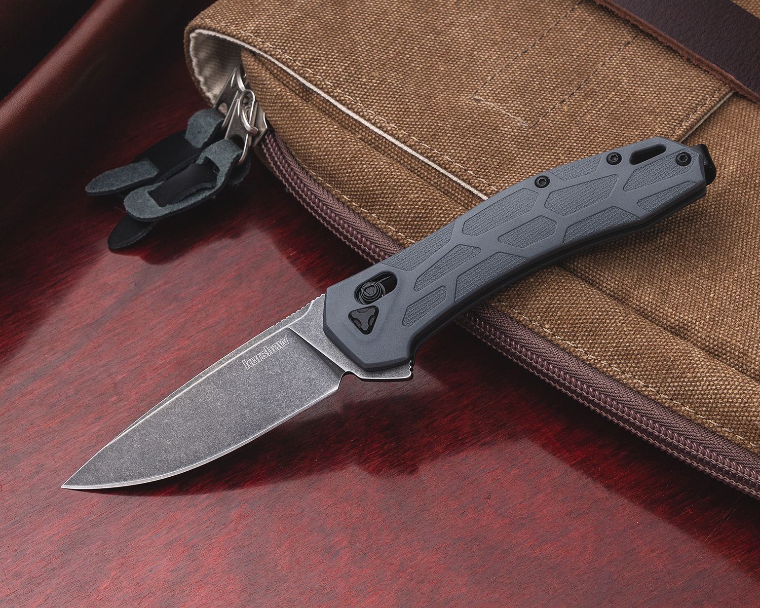 Kershaw Knives: Hatch - Two-Tone D2 Cleaver - Glass-Filled Nylon - Nested  Steel Liners - Lockback