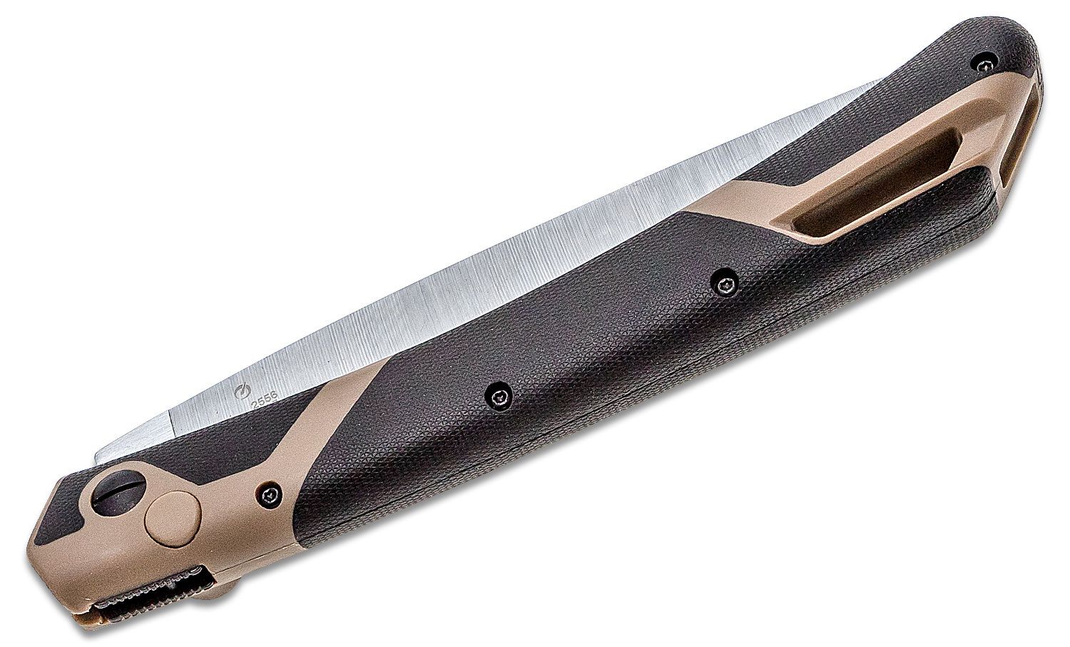 Sierra plegable Kershaw 2556 taskmaster 2, hoja dentada niquelada de 7,  bronceado gfn