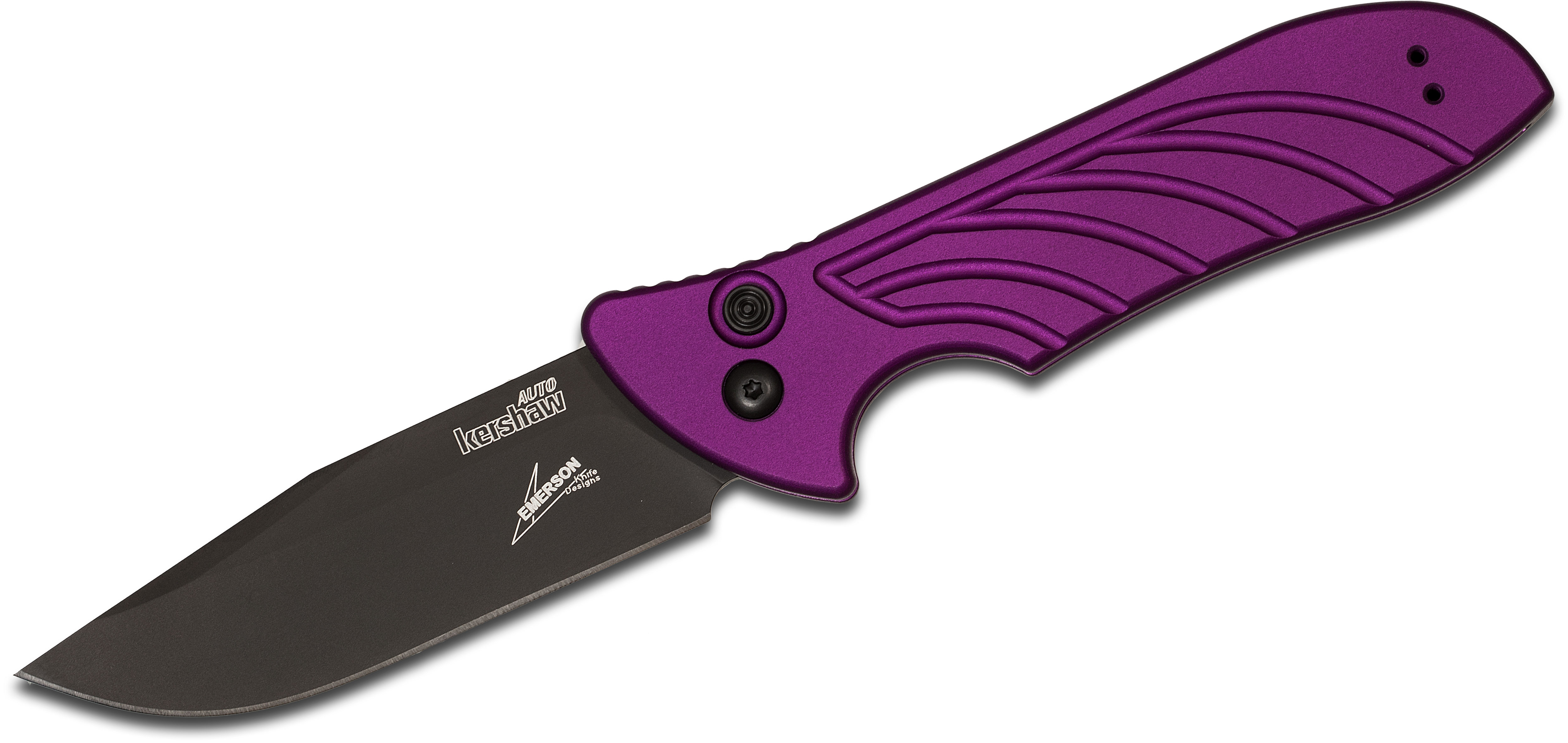 Kershaw 7600PURBLK Launch 5 AUTO Folding Knife 3.4