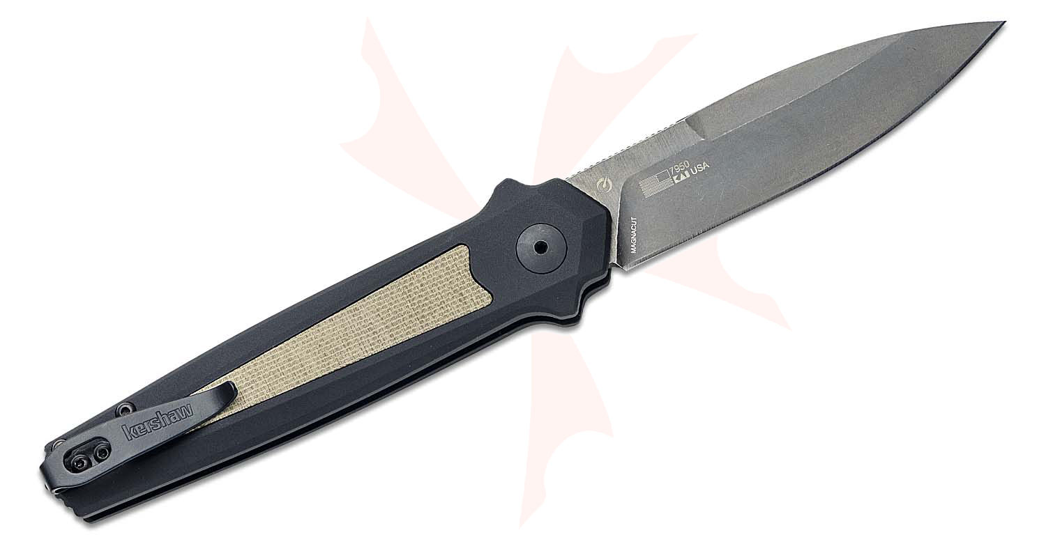 Kershaw Launch 15 Klappmesser – 8,9 Cm Klinge Aus CPM MagnaCut | Mit Canvas Micarta Griff