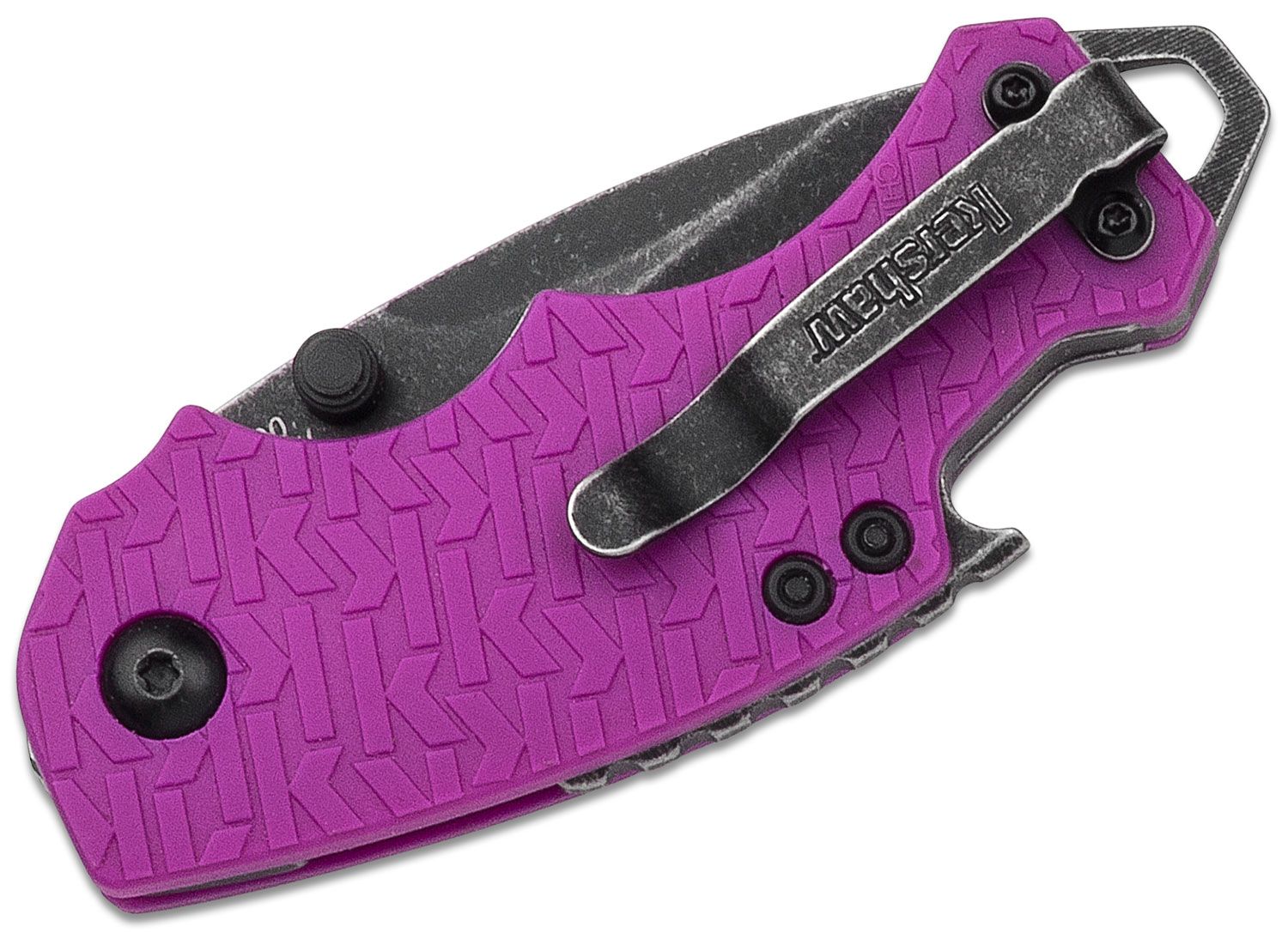 Kershaw 8700PURBW Shuffle Multi-Function Folding Knife 2.4 Blackwash Plain  Blade, Purple GFN Handles - KnifeCenter