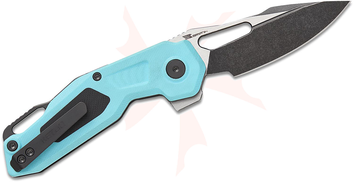 Ketuo Knife David Jin Mini Griffin Button Lock Flipper Knife 2.91 ...