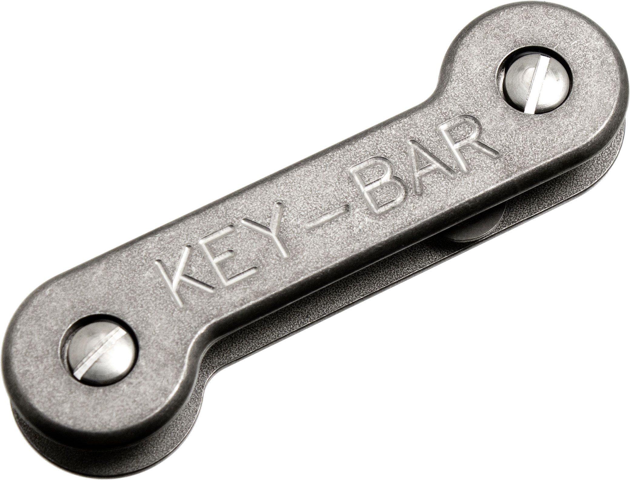 KeyBar Key Organizer Titanium Model with Pocket Clip, Holds up to 12 Keys -  KnifeCenter - TKB - Discontinued
