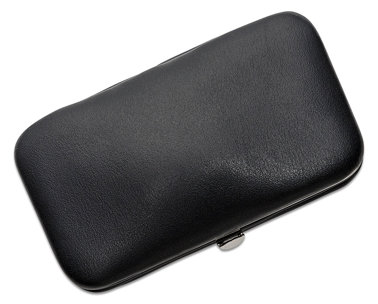 Kiehl Solingen 5pc Manicure Set, Nickel, Black Nappa Leather