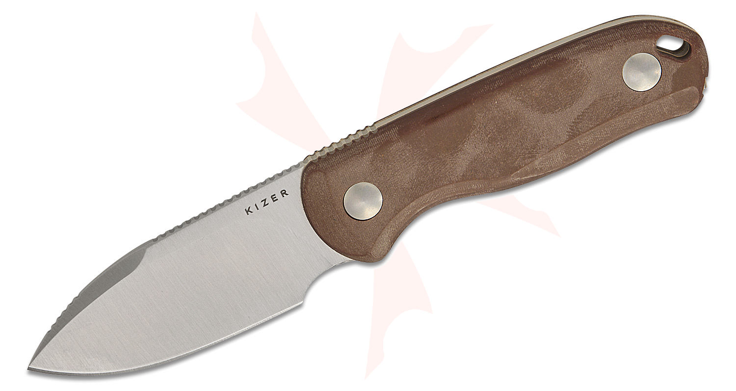 Kizer Cutlery 1094A2 Azo Drop Bear Fixed Blade Knife 2.6