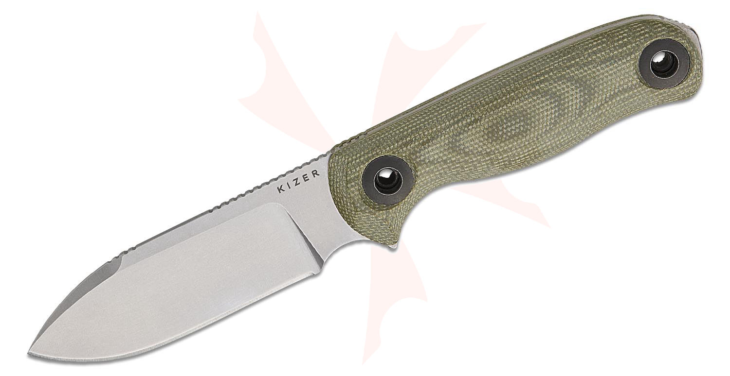 Kizer Cutlery Azo Drop Bear Fix 3 Fixed Blade Knife 3.8