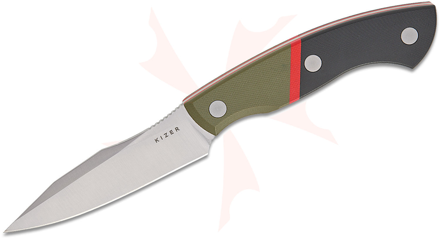 Kizer Cutlery Boris Bairov Hissbite Fixed Blade Knife 3.9