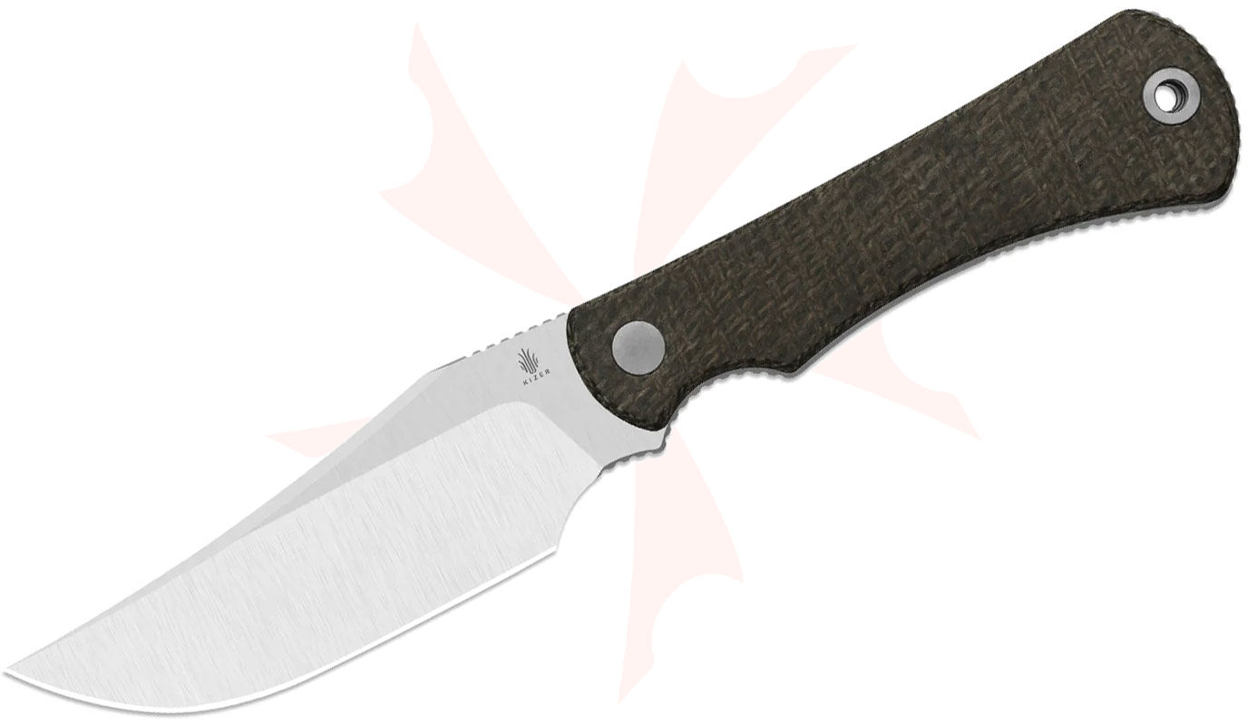 Kizer Cutlery Johan Jordaan Field Guide Fixed Blade Knife 3.72