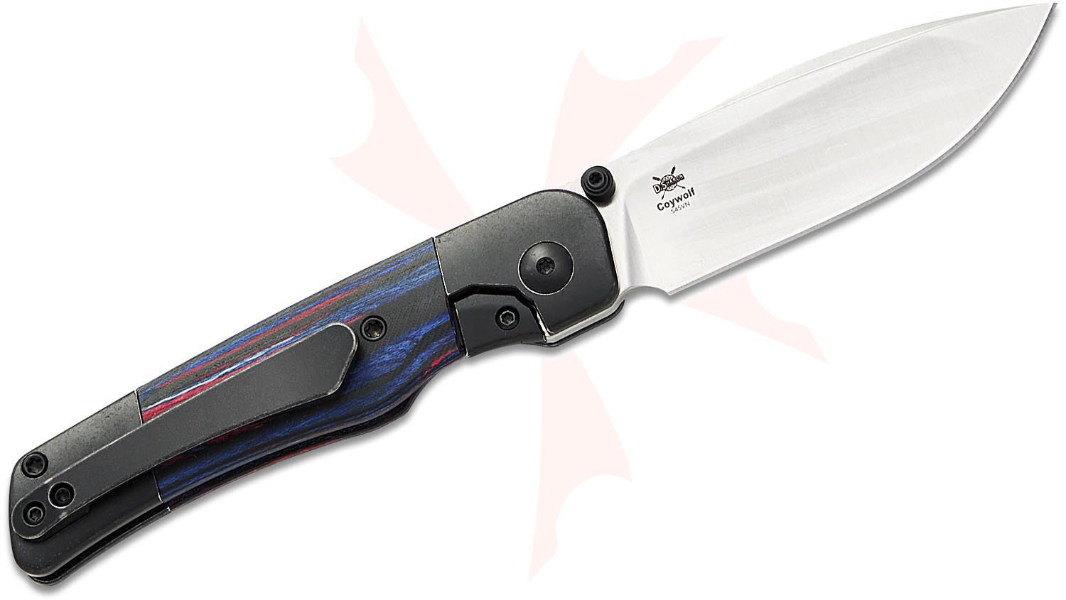 Kizer Cutlery Derek Sharon Coywolf Bolster Lock Front Flipper