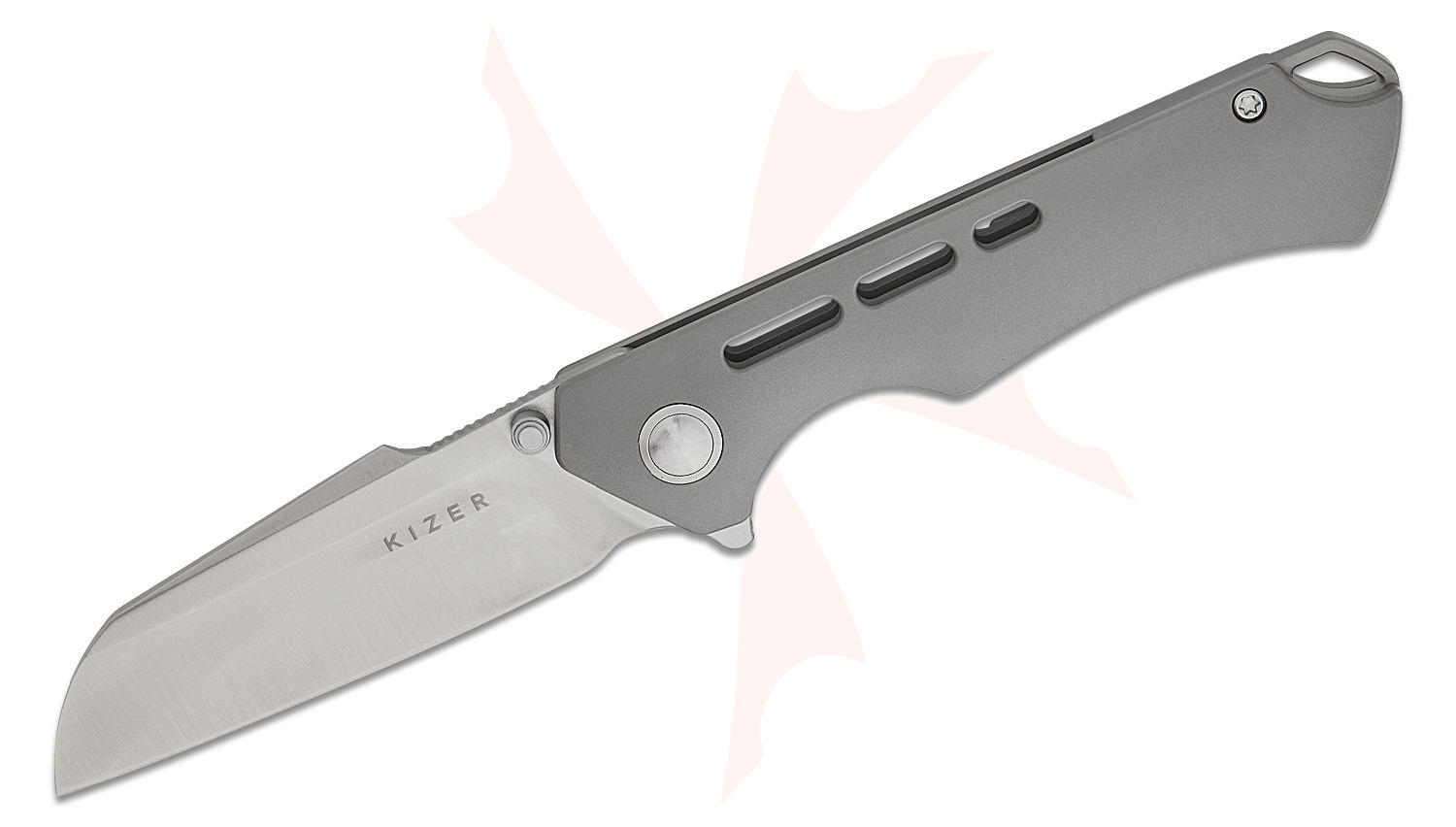 Kizer Cutlery Gecko Customz Crest Frame Lock Flipper Knife