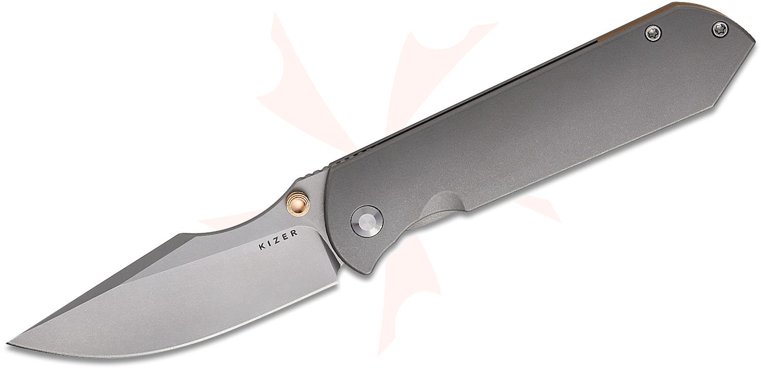 Kizer Cutlery Maverick Customs Harpoon Fold Frame Lock Front