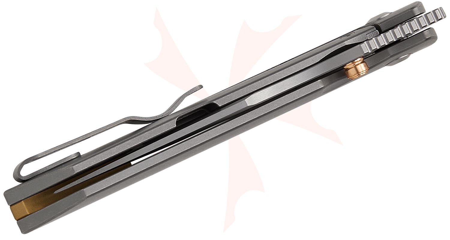 Kizer Cutlery Maverick Customs Harpoon Fold Frame Lock Front