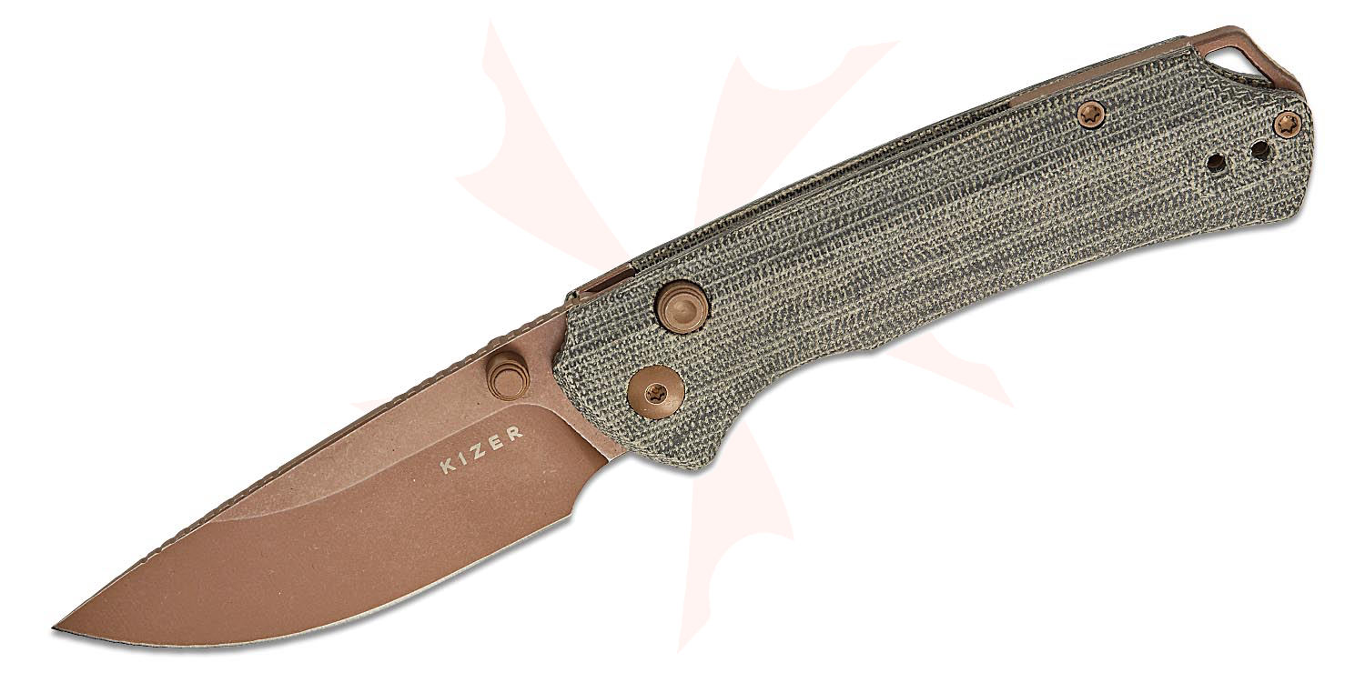 りっきー Kizer Cutlery Vanguard Ulrich Hennicke Task I (T1) BD Button Liner