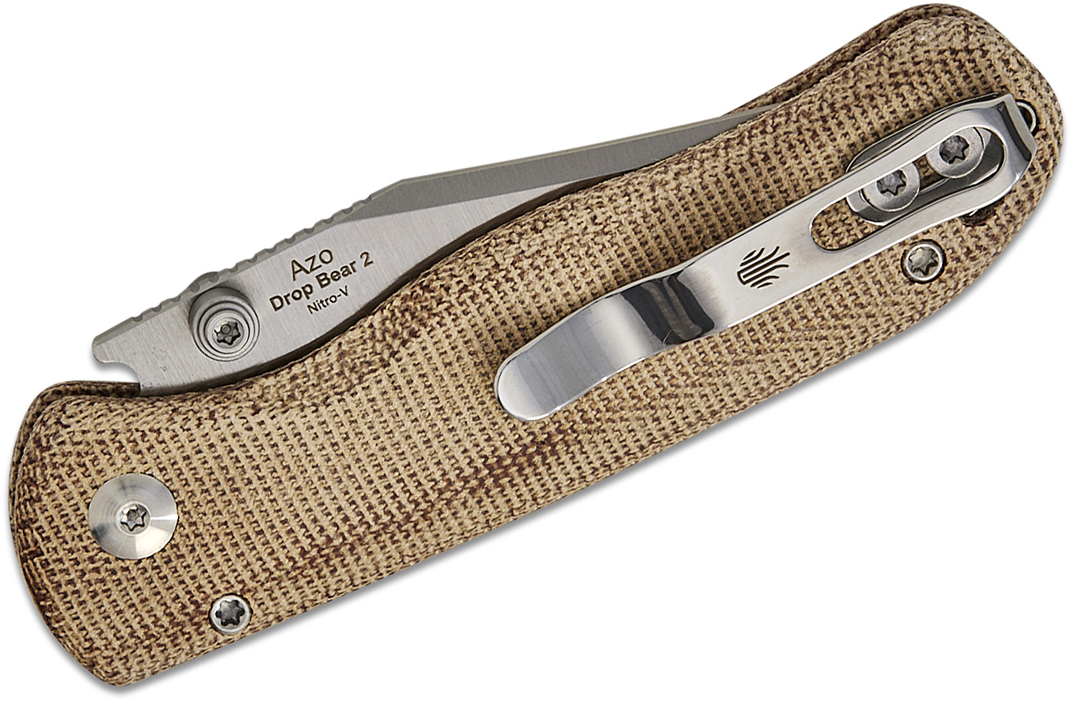 Kizer Cutlery Vanguard Azo Drop Bear 2 Button Liner Lock