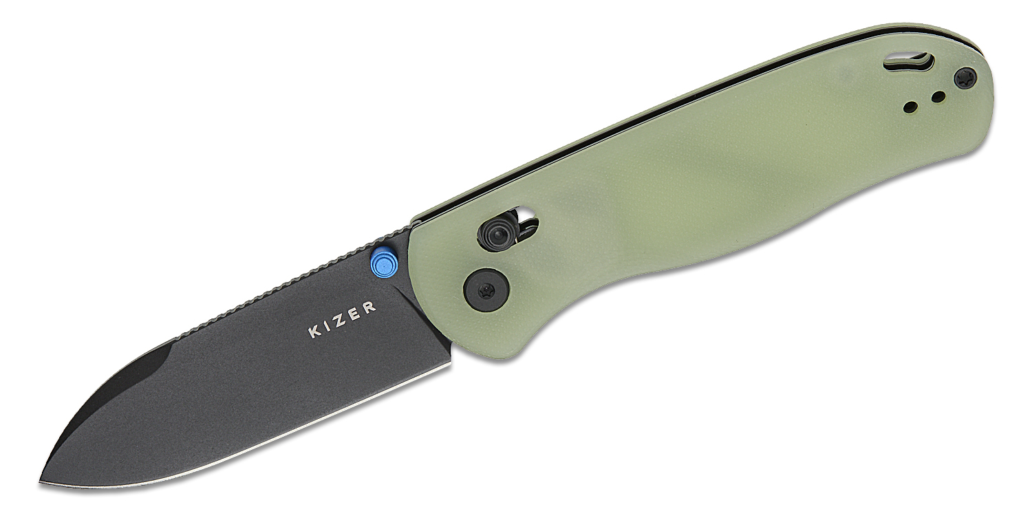 Kizer Cutlery Vanguard Azo Drop Bear Clutch Lock Folding Knife