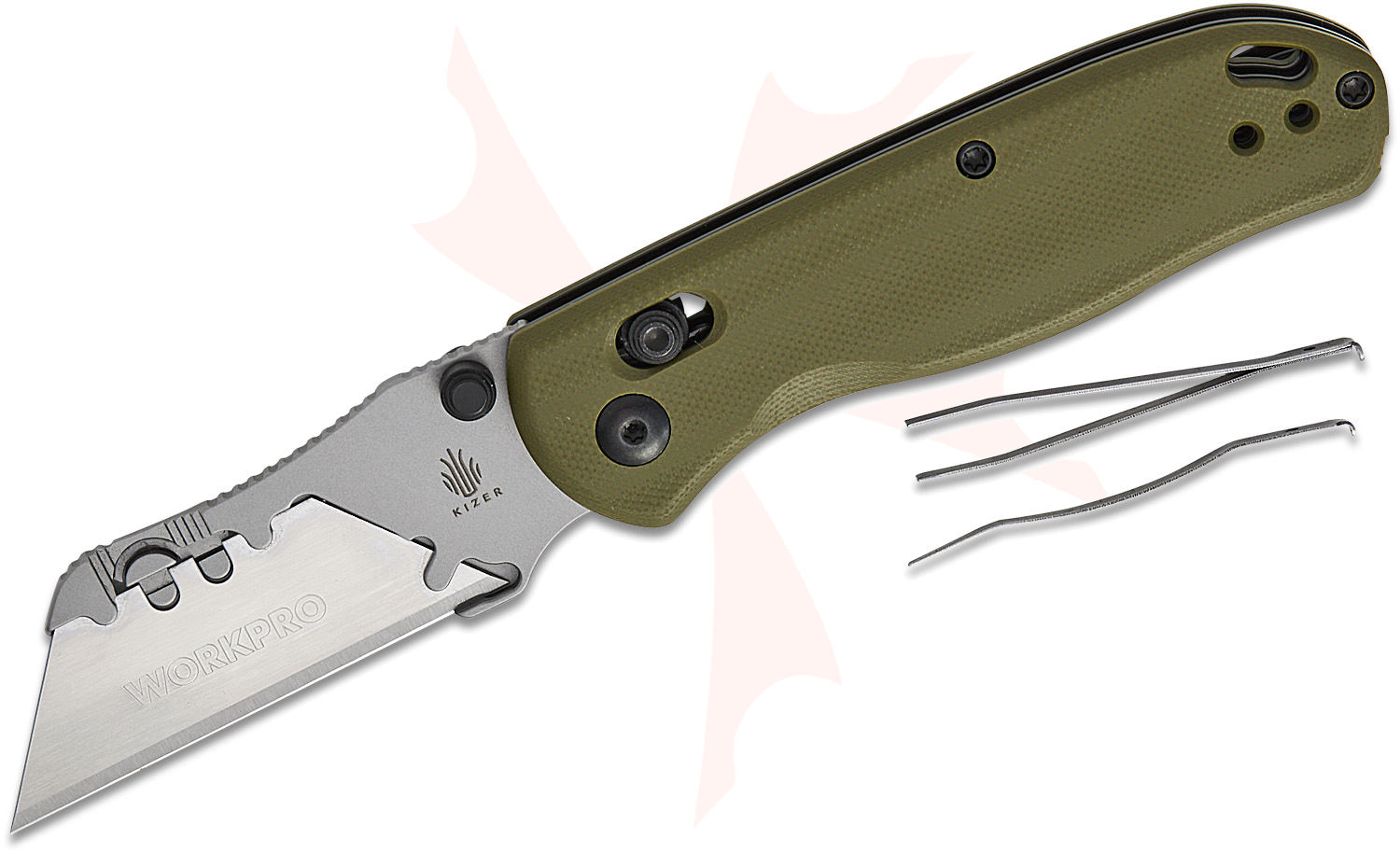 Kizer Cutlery Vanguard Azo Uti Bear 2 Clutch Lock Folding Knife