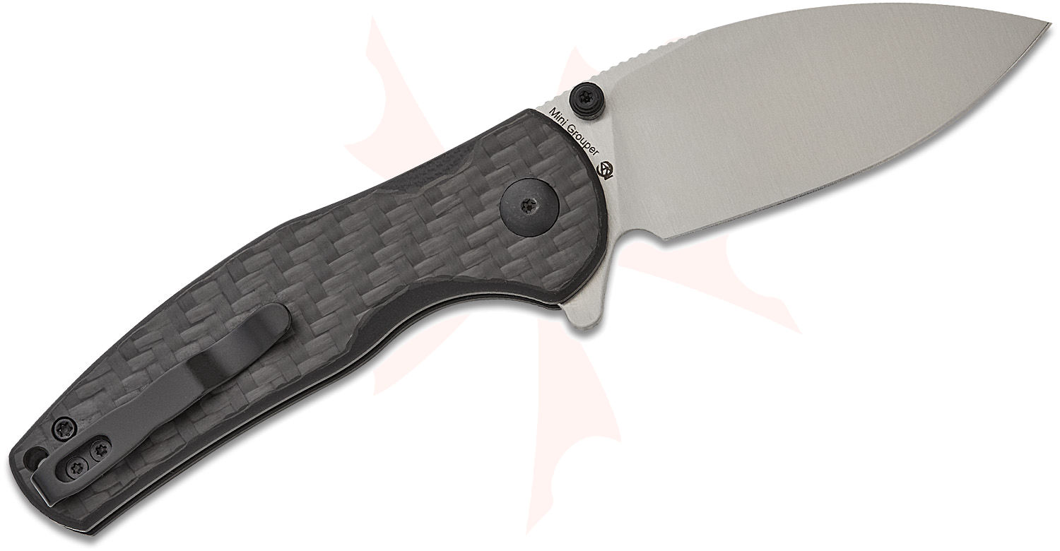 Kizer Cutlery Vanguard Azo Mini Grouper Button Lock Flipper Knife