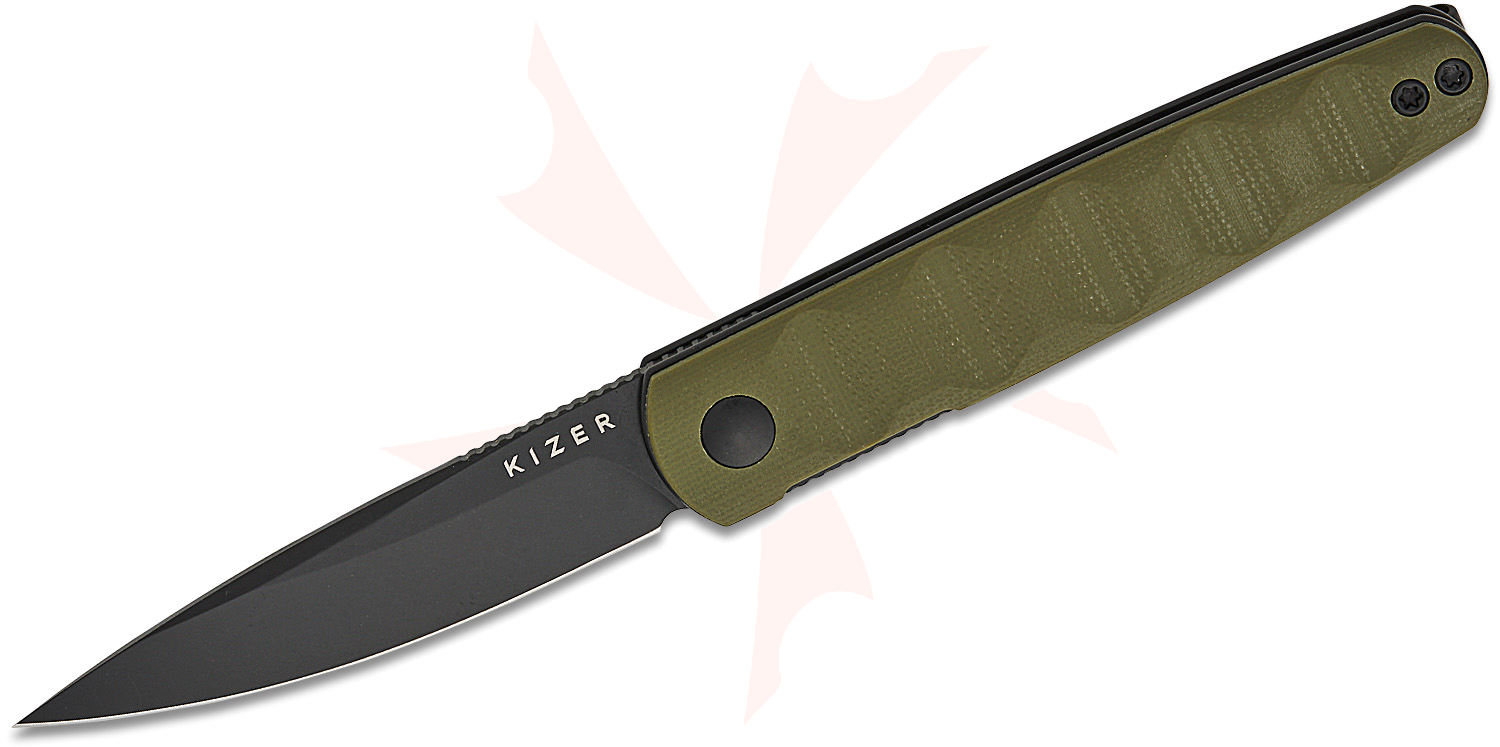 Kizer Cutlery Vanguard Maksim Epifantsev Bamboo Liner Lock Front