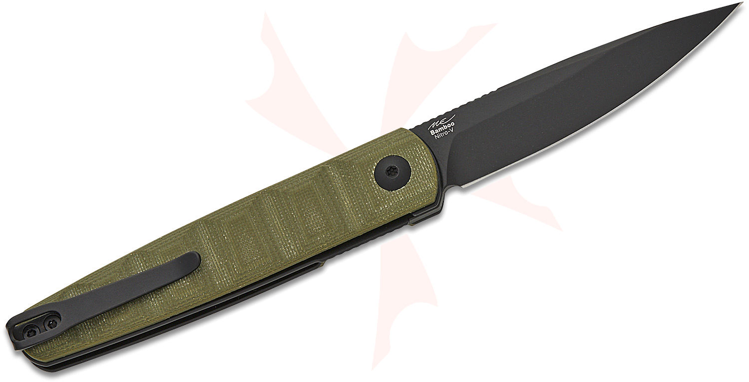 Kizer Cutlery Vanguard Maksim Epifantsev Bamboo Liner Lock Front