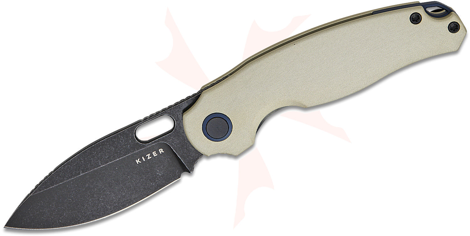 CHAIVUTRUAMRUDEEKOOL 【DIMENTIONOFCOLOUR】 Kizer Cutlery Seagull Liner Lock Front Flipper Knife 2.9