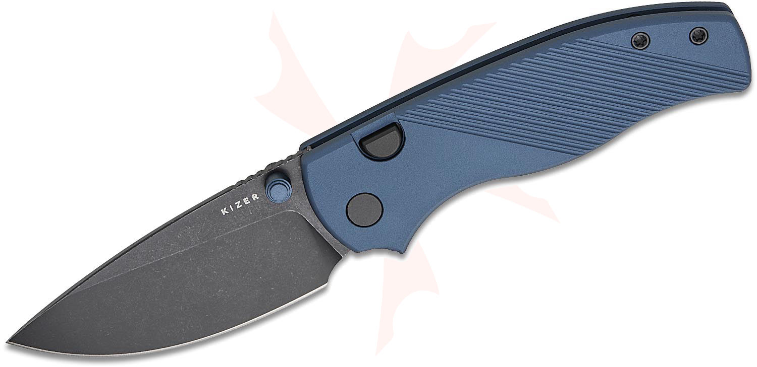 Kizer Cutlery Vanguard Glaux Button Liner Lock Folding Knife 3.02