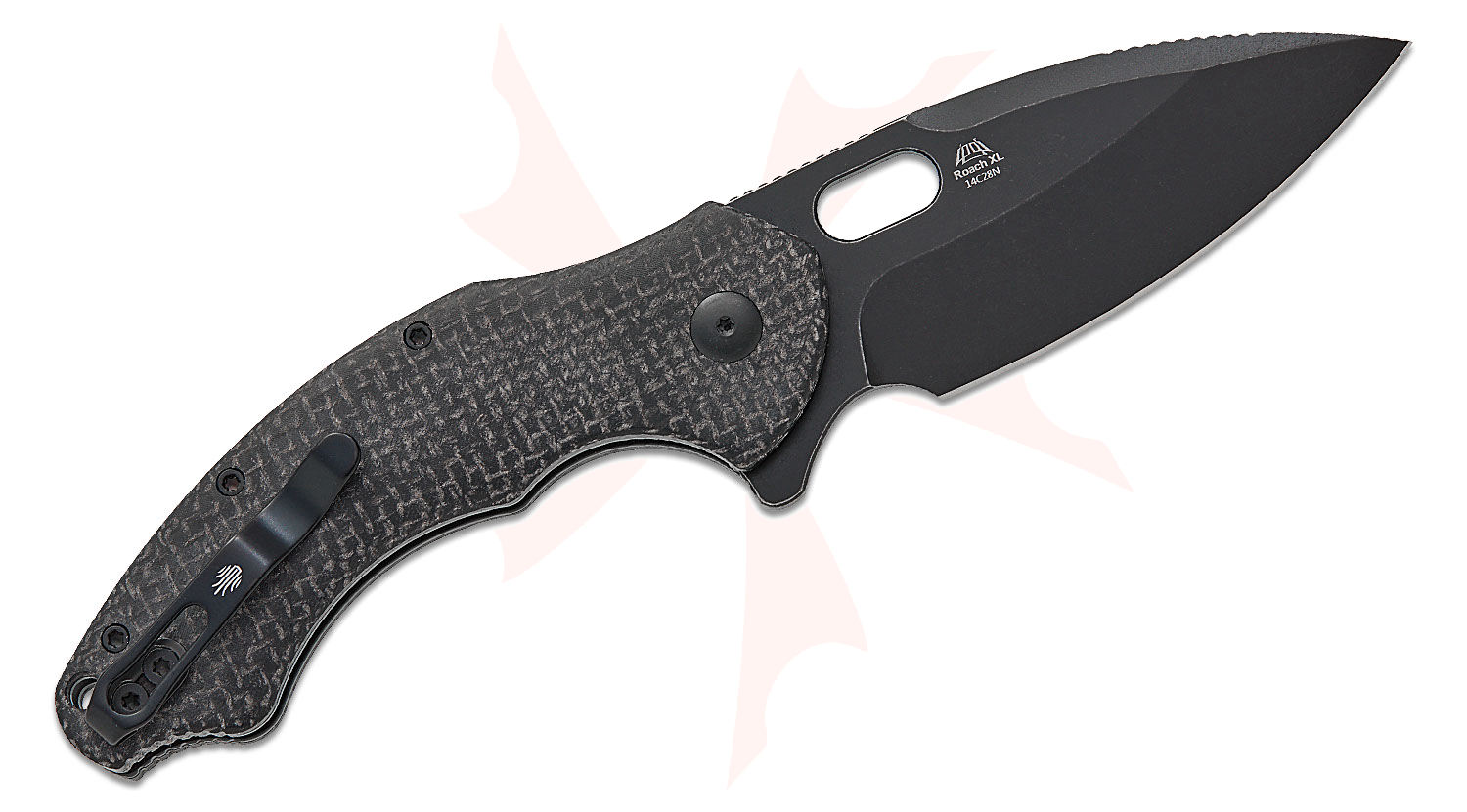 Kizer Cutlery Vanguard Matt Degnan Roach XL Button Liner Lock