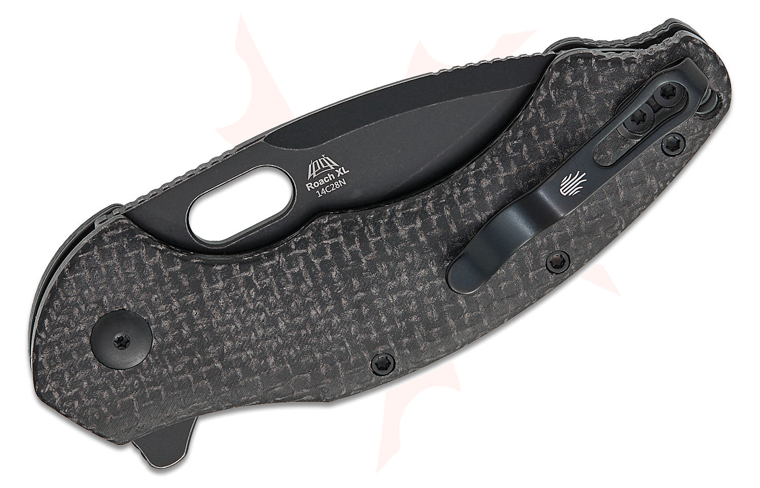 Kizer Cutlery Vanguard Matt Degnan Roach XL Button Liner Lock
