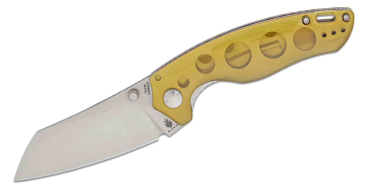 Kizer Cutlery Vanguard Azo Towser K Folding Knife 3.38" 154CM Satin