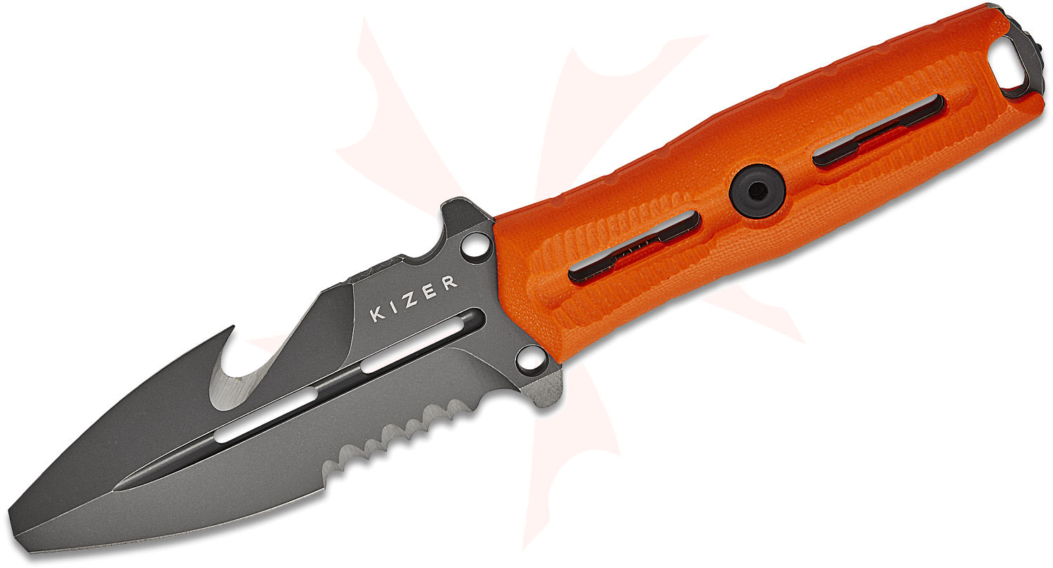 Kizer Cutlery X-Series NORCROSS Rescue Fixed Blade Knife 3.73